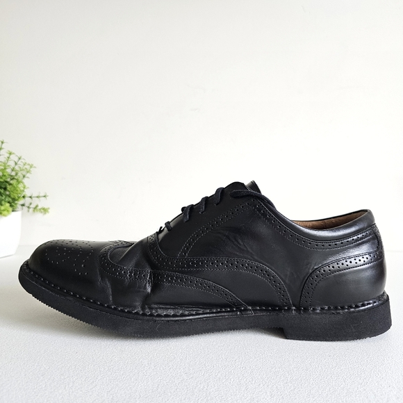 Rockport Dressports Vibram Genuine Leather Men\'s Wingtip Black Oxford Shoes 12 W main image 9
